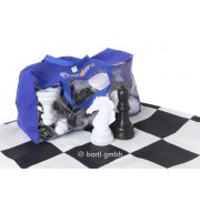 Șah de grădină cu o zonă mare de joc de 1,6 m