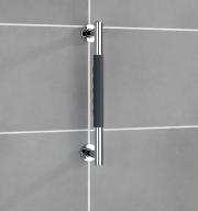 Mâner pentru baie și WC fix pe perete din oțel inoxidabil Secura