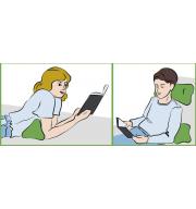 Pernă ergonomică pentru confort la citire 
