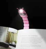 Lampă clip pentru carte Flexilight Bookworm Pink